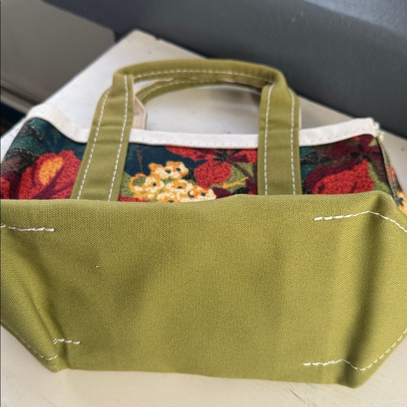Vtg L.L. Bean Floral Mini Tote - Picture 5 of 5